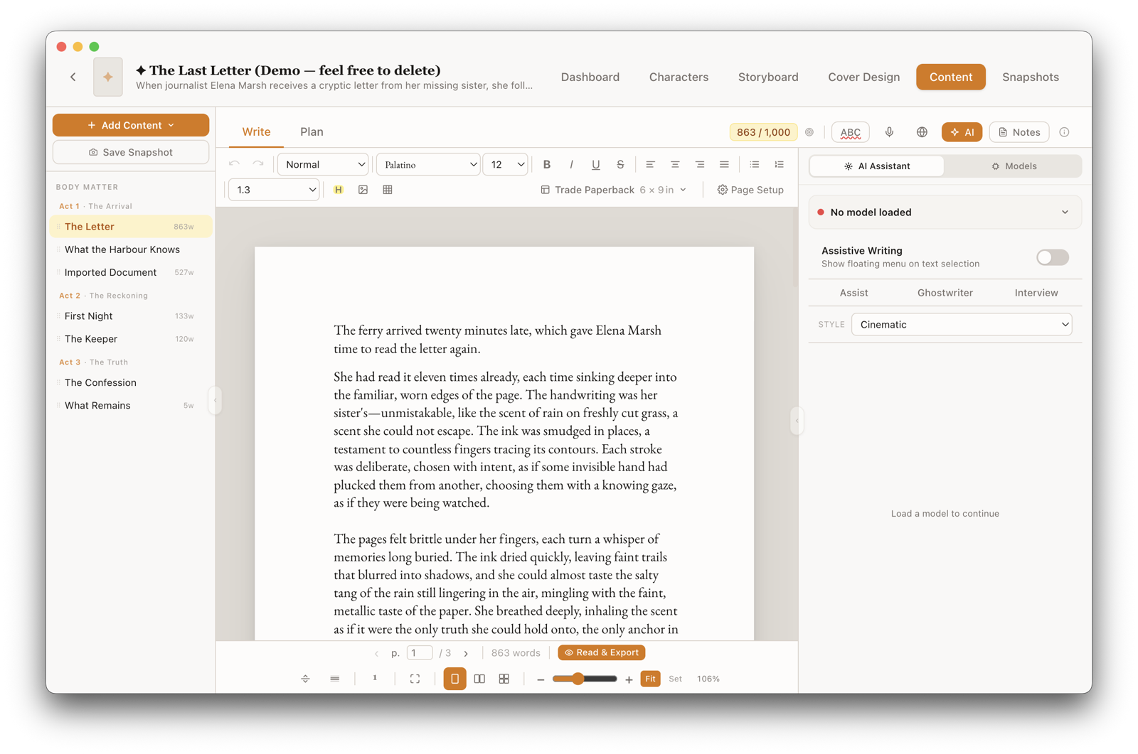 Lekhanam on macOS
